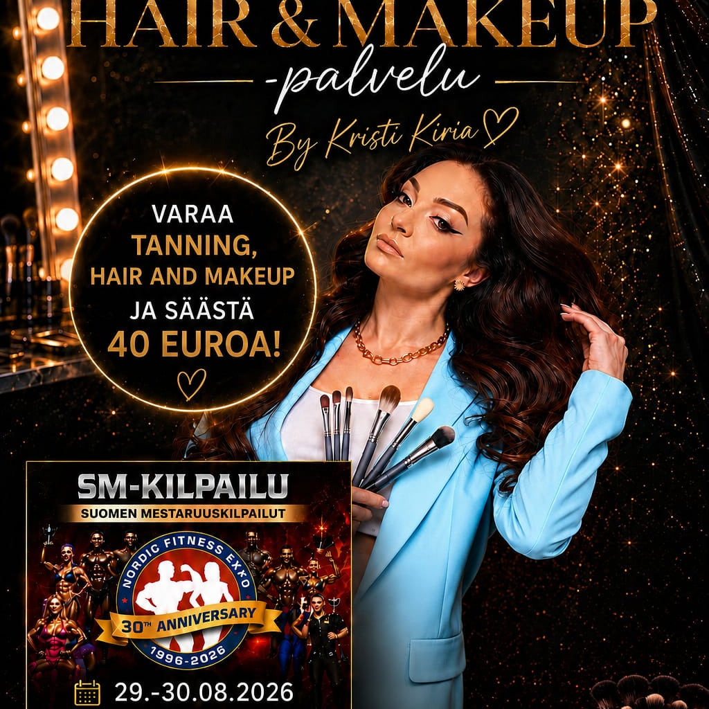 NFE Lahti - Hair and Makeup – Pre-book & Save €40